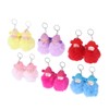 12 Pcs Sleeping Baby Pendant Key Ring Plush Fluffy Cute
