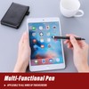 TIESOME Small Leather Notepad Holder with Pen, Pocket Notebook Holder