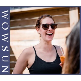 WOWSUN Retro sunglasses womens 2024 trendy round classic glasses