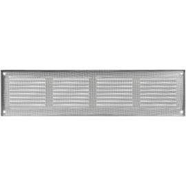 Vent Systems 16'' x 4'' Inch (Overall Dimensions) - Galvanized - Air Vent Cover Metal Air Return Grill - Built in Pest Guard Screen HVAC Vent Duct Cover for Home Improvement