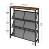 CHOEZON Shoe Rack, 4-Tier Slanted Shoe Storage Shelf, Narrow Shoe