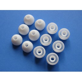 12pcs Large Eartips Compatible with Beats Flex, Fit Pro, Studio Buds and Studio Buds + True Wireless Earphones - White Replacement Earbuds