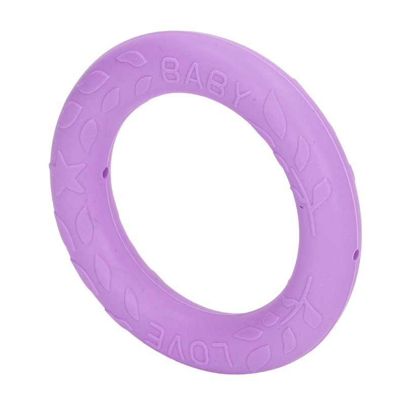5pcs Baby Soft Silicone Teething Ring Toy Infant Safe Elastic