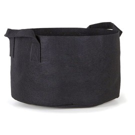 247Garden 5-Pack 40-Gallon Aeration Fabric Pot/Plant Grow Bag w/Handles (260 GSM, Black, 17H x 26.5D)