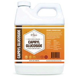 Capryl Glucoside Liquid Surfactant (32oz) - Caprylyl Natural, Plant Derived - DIY Skin Care - Shower Gels, Foaming, Body Soap, Shampoos Baby Products Face Cleansers