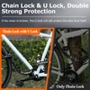 Titanker Bike Chain Lock with U Lock, 3 Feet Bicycle