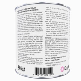 DayGlo Fluorescent Water-Based SRX Series Brushing Latex Paint, high visibility for interiors, arts and crafts, safety applications (Quart, Blaze Orange, SRX-15)