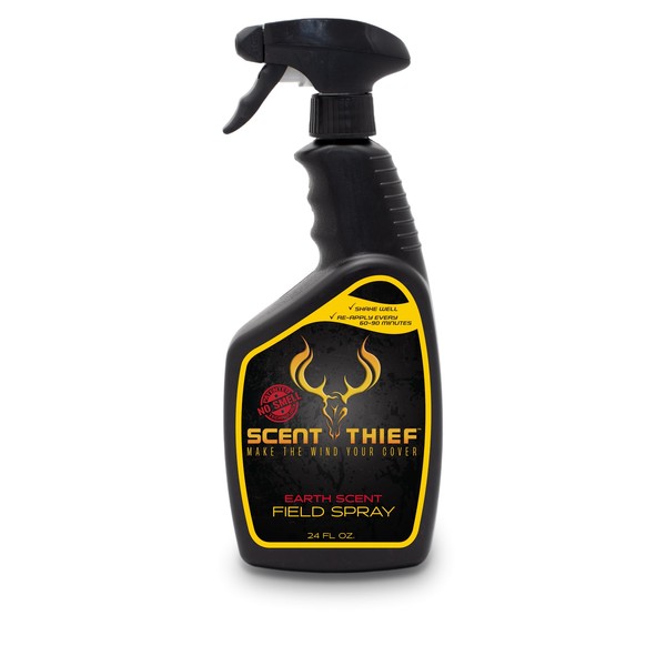 Scent Thief Deer Hunting Accessories 24oz. Field Hunting Spray Deer Scent Remover, Acts As A Scent Blocker and Eliminates Animal's Ability to Smell