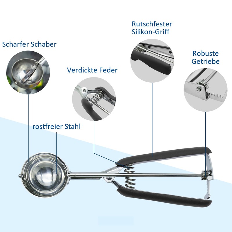 Ice Cream Scoop Set of 3