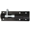 TIMCO Straight Tower Bolt - Black - 4" - TBS4BP