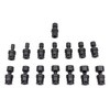 Universal Swivel Impact Socket Set, 15 PCS 3/8" 8-22mm Drive