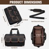 16.5-Inch Heavy Duty Tool Bags for Men, 34-Pockets Large Tool