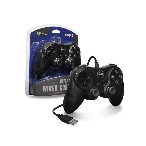 Armor3 "Nuplay" Wired Game Controller for PS3 (Black)