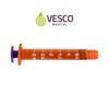 Vesco Medical ENFit Amber Syringes 3ml (Pack of 50)