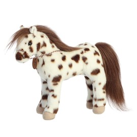 Aurora® Exquisite Breyer® Knabstrupper Stuffed Animal - Realistic Detailing - Imaginative Play - White 13 Inches