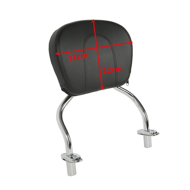 TCMT Detachable Stealth SissyBar Pad Backrest Fit For Harley Freewheeler