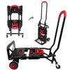 Folding Hand Truck, Portable Dolly Cart with Rubber Wheels and