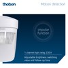 Theben theLuxa S180 E WH 1010587 Motion Detector Angle 180°