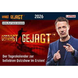 Gefragt Gejagt – Tagesabreißkalender 2026: Der Kalender zur beliebten Quizshow im Ersten | Jeden Tag eine neue spannende Frage | Ideales Geschenk für Quizfans