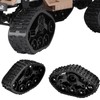 Lybunair 4pcs RC Car Tire Set RC Rubber Caterpillar Tyre