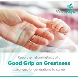 MoveRays - Fortalecedor de agarre de mano, antebrazo, dedos - Anillos de silicona para entrenamiento muscular, deportes, escalada en roca, fitness, color verde azulado amarillo naranja