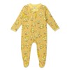 HonestBaby Sleep and Play Footed Pajamas One-Piece Sleeper Jumpsuit Zip-Front