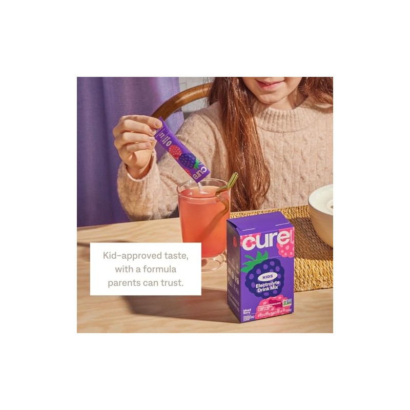 Cure Hydration Mezcla Bebidas Electrolíticas Niños Rehidratación Formulada Por Pediatra
