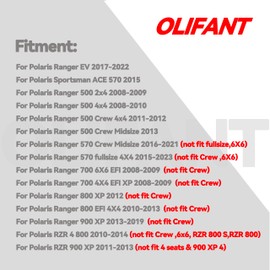 Brake Pads for Polaris Ranger 900 XP 2013-19/Ranger 570 CREW Midsize/Ranger 570 fullsize/Ranger 700 800 XP EV 500/RZR 800 900 4 XP Sintered Copper Front & Rear Severe Duty Brake Pads