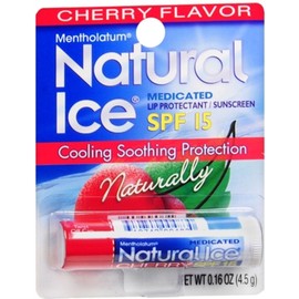 Natural Ice Lip Balm Cherry SPF 15 1 Each (Pack of 3)
