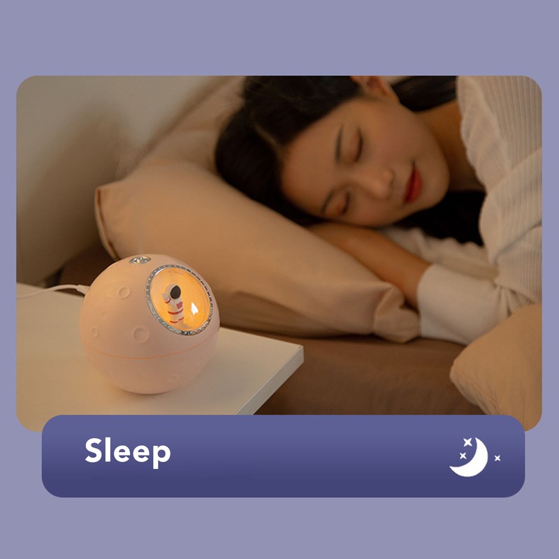 Space Capsule Humidifier 2 Gears Adjustable 300ml Quiet Cute Astronaut