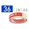 Janel Cinta Adhesiva Janel Transparente 24mm X 65 Mts. 36