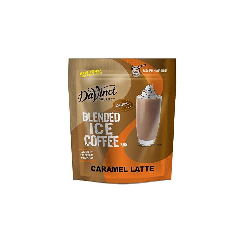 DaVinci Gourmet Caramel Blended Iced Coffee Mix, 3 Pound (Pack