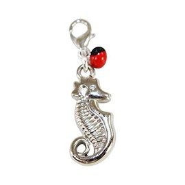 Evelyn Brooks Designs Peruvian Souvenir Seahorse “Strenght & Power” Pendant Charm(1.2” x 0.6”)- Symbol Prosperity, Love & Good Luck