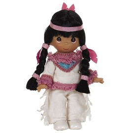 The Doll Maker Precious Moments Dolls, Linda Rick, Ten Little Indians,4 Little Indian, 7 inch Doll