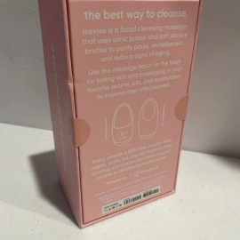 Meejee Silicone Facial Cleanser Brush- Pink - New In Box Sealed