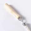 VGEBY Cuerda para Saltar de Algodón Individual, Blanca para Practicar,