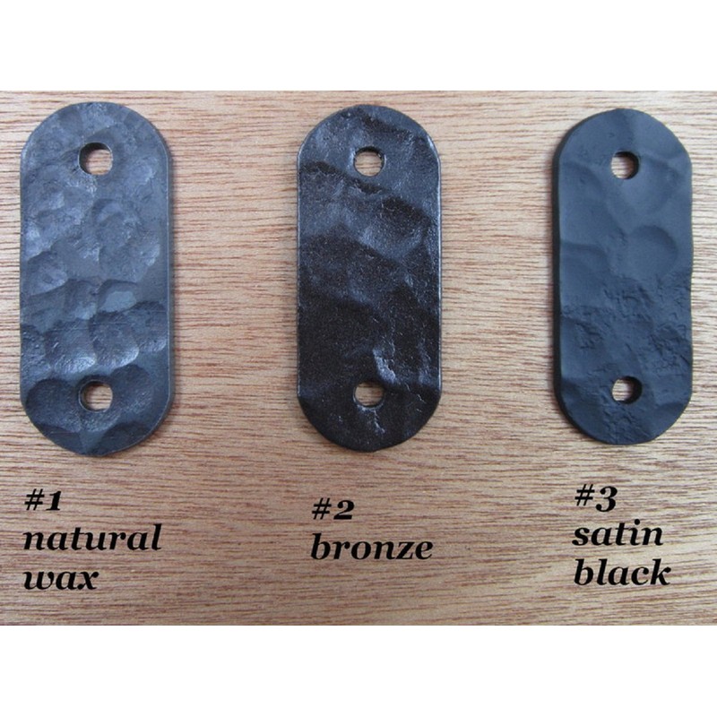 Spanish Rustic Hammered Wrought Iron Address Number 4 inch 4