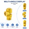 MEANLIN DN15 Brass Vacuum Breaker Valve,Male Thread,Anti-Backflow Preventer