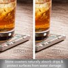 Thirstystone Rosewood Ranch 4-Pack Assorted Tumbled Tile Stone Coasters with