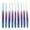 EMSea 9PCS Mermaid Crochet Hooks Set Extra Long Crochet Needles