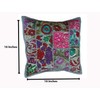 Rastogi Handicrafts Handmade Patchwork Cushion Pillow, Sari Patch Throw Pillow