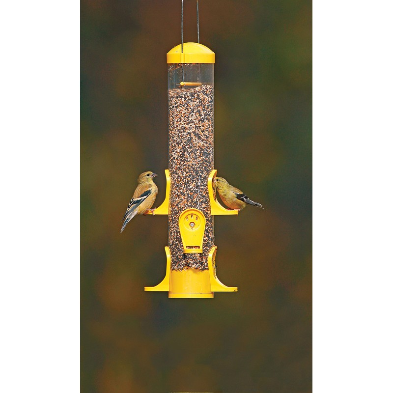 Stokes Select Thistle Tube Bird Feeder with Six Feeding Ports,