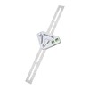 jojofuny 2pcs Carpenter Square Multi-functional Measuring Tool Level Ruler Right