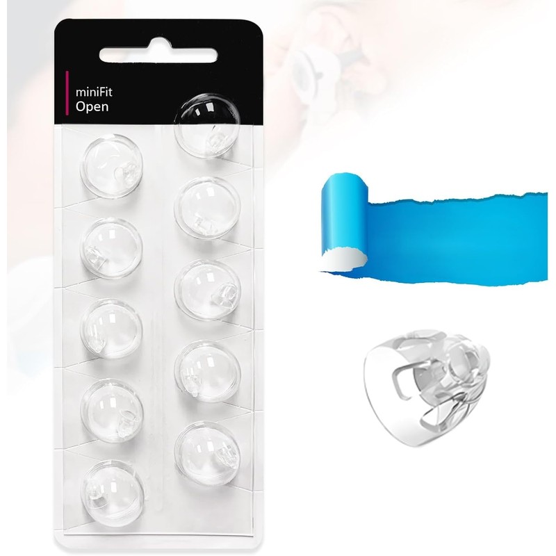 Open Domes 8mm Double Vent Hearing Aid for Oticon Replacements,