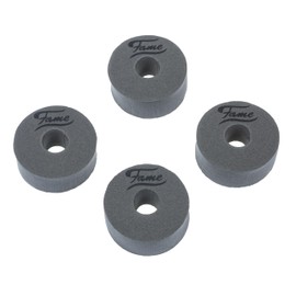 Fame Cymbal Washers, 40 x 16 Cymbal Felts, Grey, Set of 4 Memory Foam Cymbal Felts, Optimised Sound and Feel, Suitable for Top and Bottom, Sound Improvement, Various Colour Options