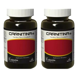 Carnitina Con Complejo B 2 Frascos Con 30 Cpsulas Naturex