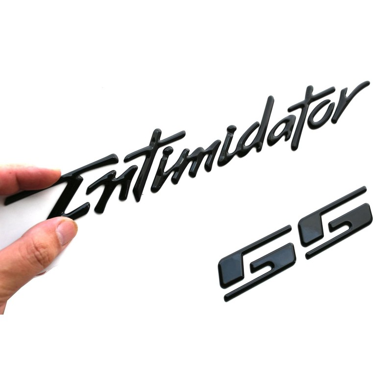 2Pcs Intimidator SS Emblems 3D Domed Badge Truck Decal Sticker