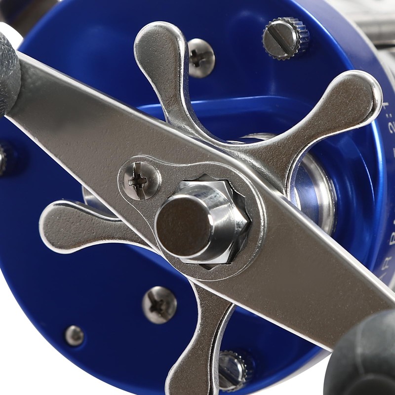 Round Baitcasting Reel, Conventional Reel for Catfish, Baitcasting Fishing Reel,