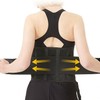 Waist Compression Support Belt for Exercise, Sports, and Health Black L-XL