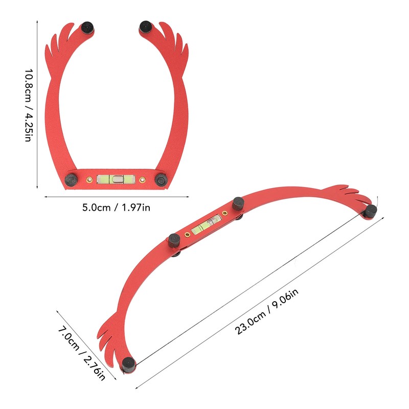 Eyebrow Line Marker Ruler Foldable Arch Microblading Eyebrow Mapping for